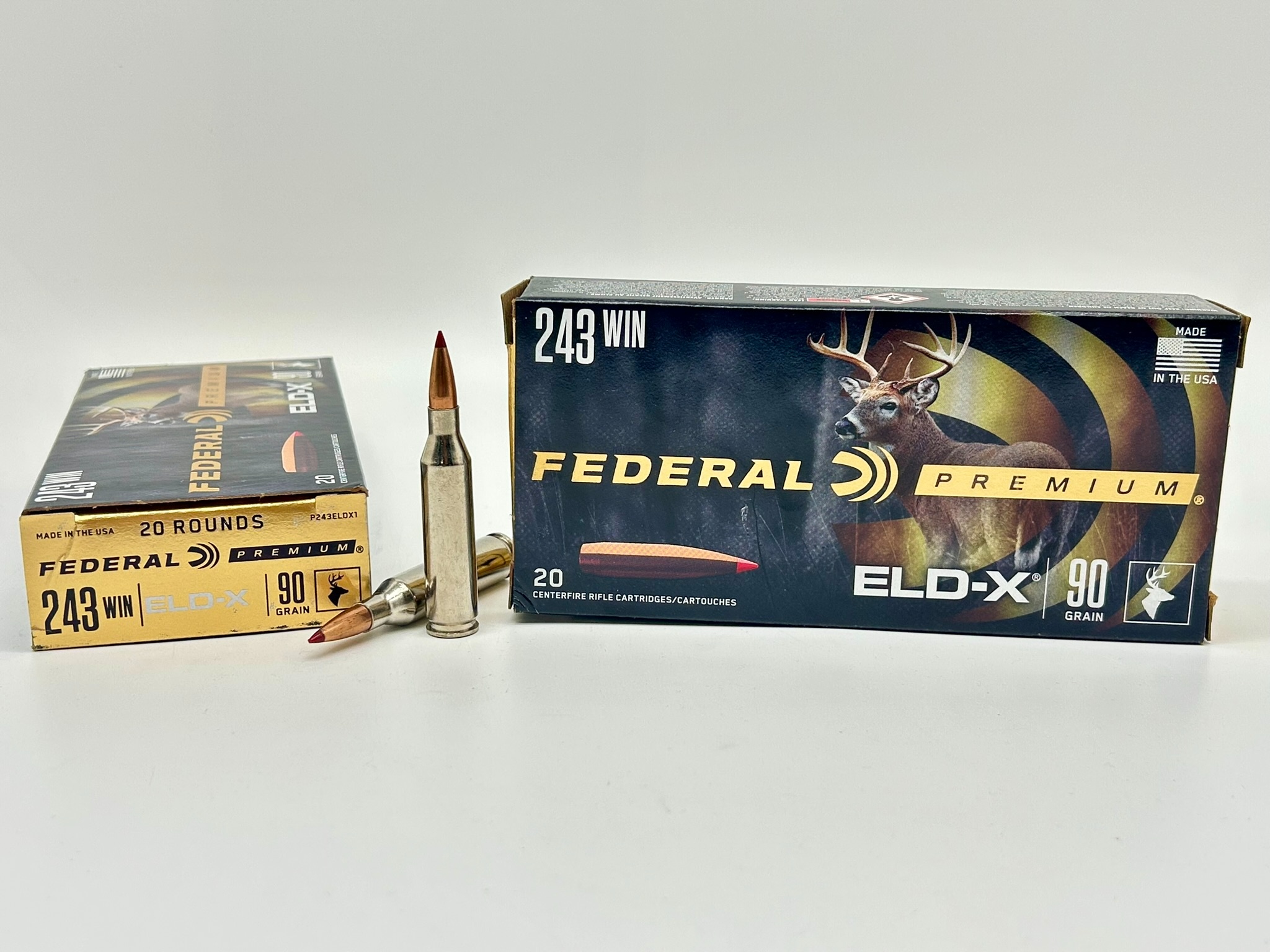 Federal 243 Win Premium 90gr ELD-X Polymer Tip - 20 Rounds