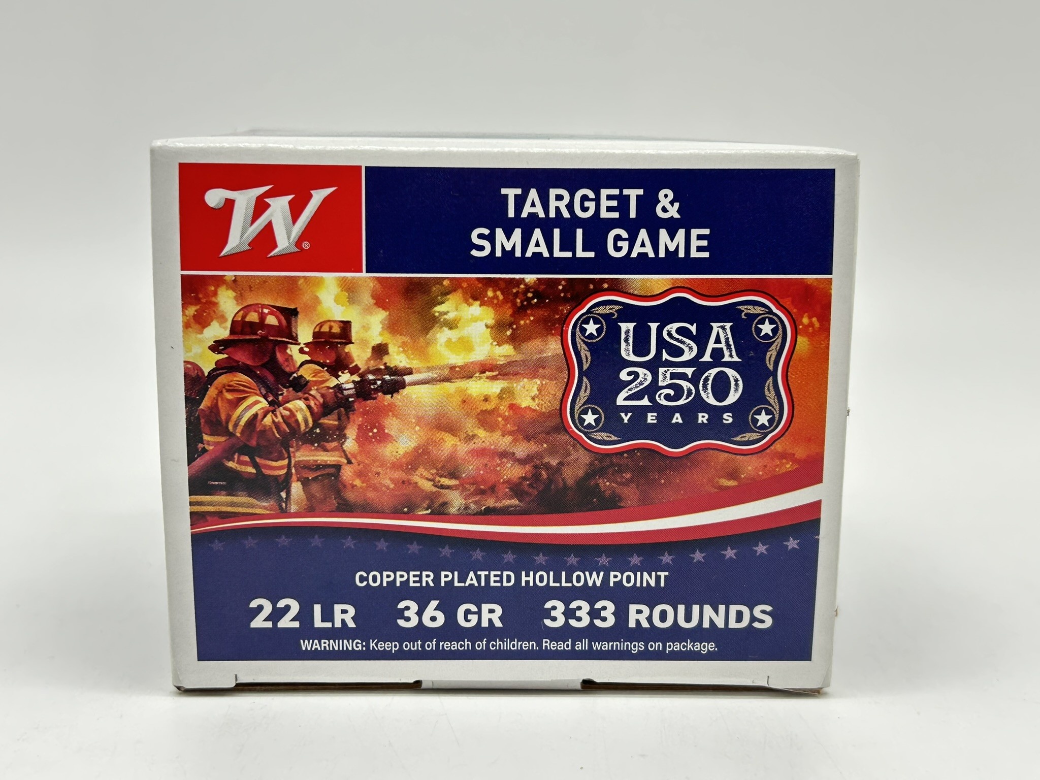 .22 LR - Winchester 36gr Copper Plated Hollow Point - 333 Rounds
