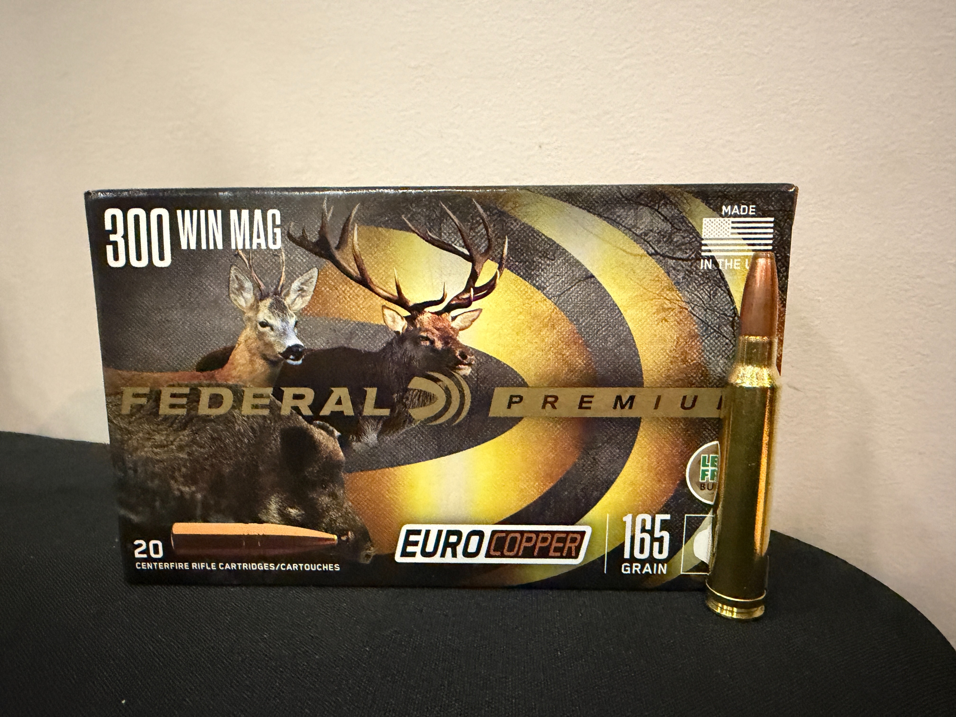 .300 Winchester Magnum - FEDERAL EURO COPPER 165GR BRASS CASED - 200 ROUNDS