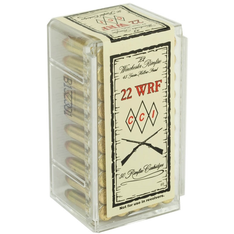 CCI SPECIALTY 22 WRF (WINCHESTER RIMFIRE ) 45GR JHP BRASS CASED 50RD BOX