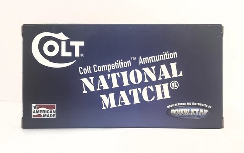 COLT NATIONAL MATCH 38 SUPER 124GR FMJ BRASS CASED 50RD BOX - Image 1
