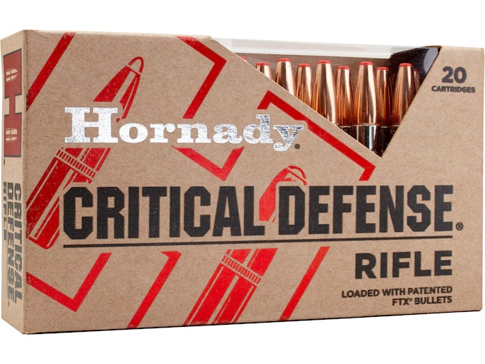 .223 Remington - HORNADY CRITICAL DEFENCE 73GR FTX - 20 ROUND BOX