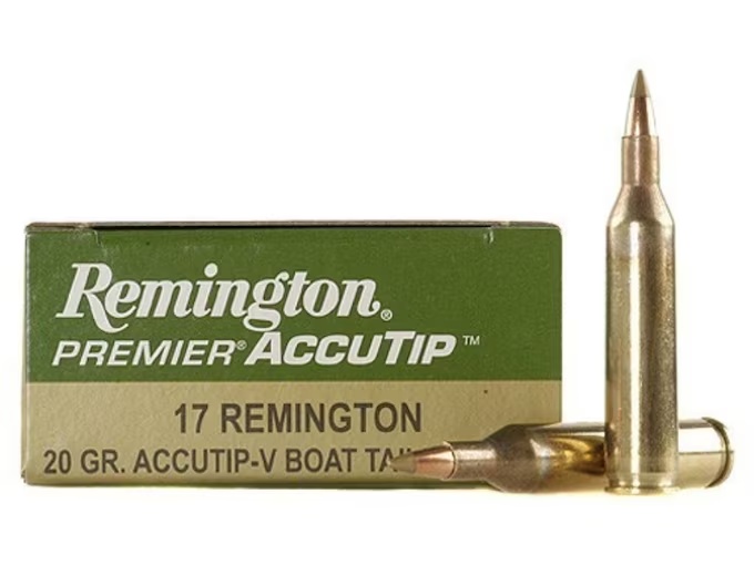 REMINGTIN ACCUTIP 17 REM 20GR BRASS CASED 20RD BOX - Image 1