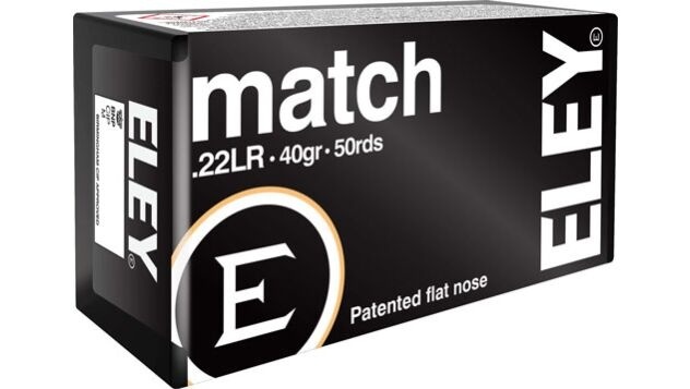 22LR - ELEY MATCH 40GR LRNFP - 50 ROUND BOX  