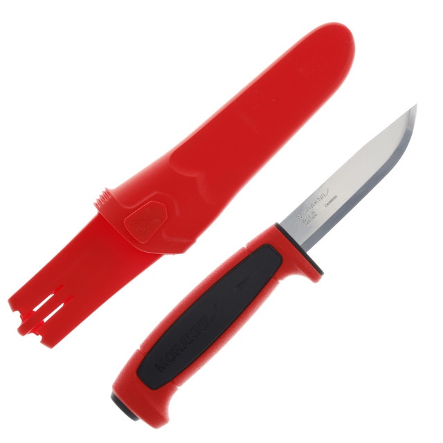 MORA BASIC 511 RED FIXED BLADE KNIFE