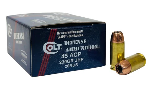 COLT DEFENSE 45ACP 230GR JHP BRASS CASED 20RD BOX - Image 1