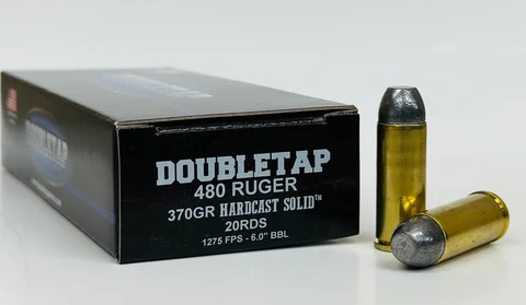 DOUBLETAP 480 RUGER 370GR HARDCAST SOLID BRASS CASED 20RD BOX - Image 1