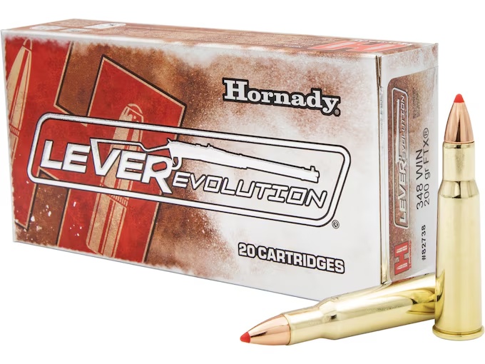 HORNADY LEVEREVOLUTION 348 WIN 200GR FTX 20RD BOX - Image 1