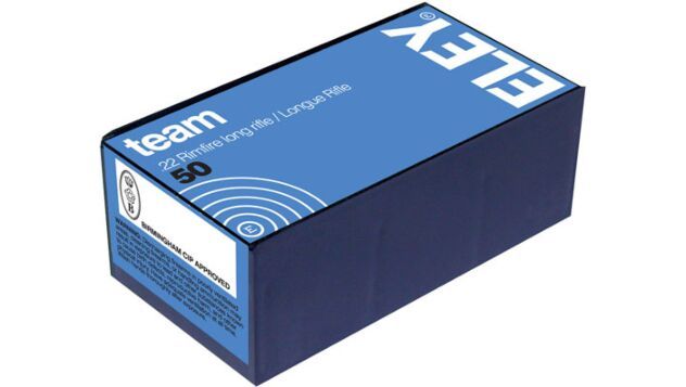 22LR - ELEY TEAM 22LR 40GR LRNFP - 50 ROUND BOX 