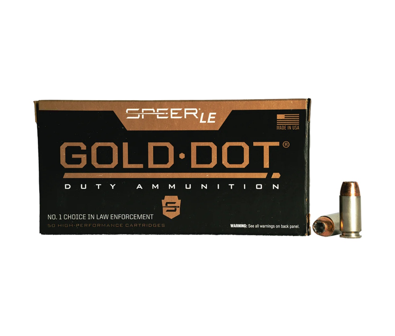 SPEER GOLD DOT 40 S&W JHP 180GR 50RD BOX - Image 1