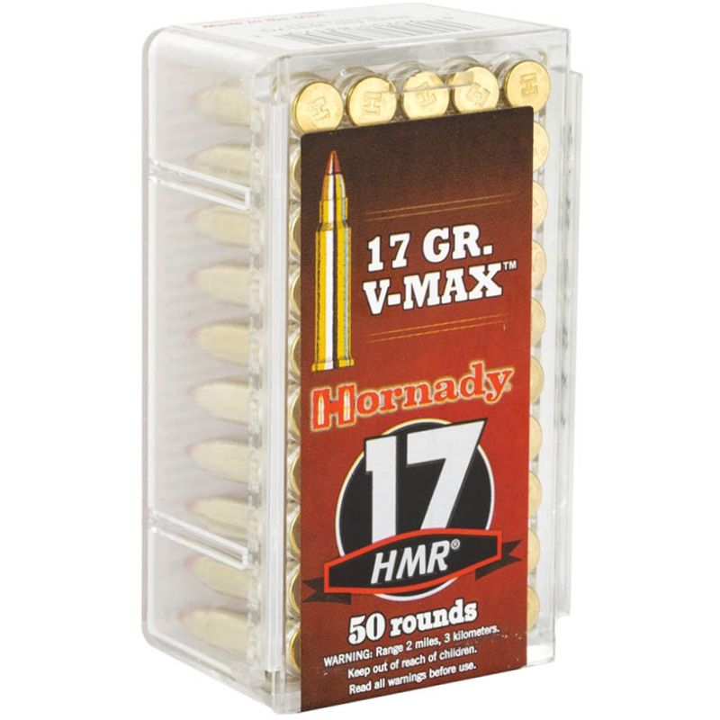 .17 HMR - HORNADY 17GR V-MAX - 50 ROUND BOX