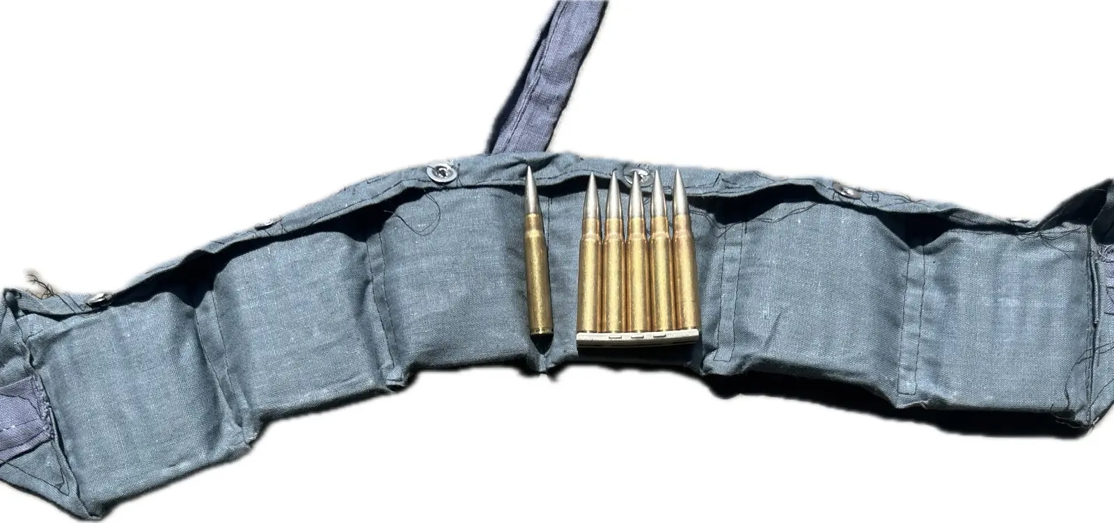 8mm Mauser - TURKISH MILITARY SURPLUS (7.92X57MM) 198GR FMJ CORROSIVE MAGNETIC PROJO 60RD BANDOLIER - 60 ROUNDS - Image 1