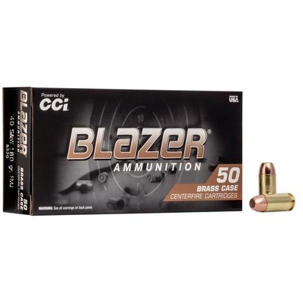 BLAZER BRASS 40 S&W 180GR PLATED FMJ BRASS CASED 50RD BOX 