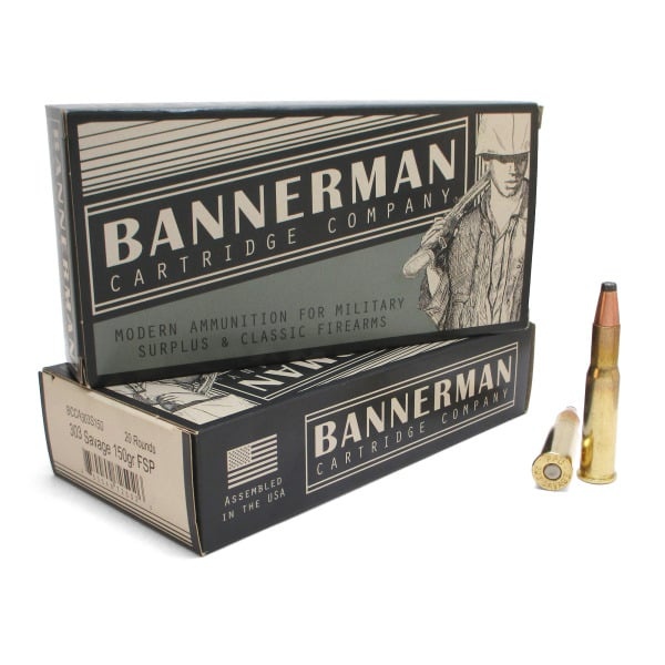 .303 Savage - BANNERMAN 150GR FSP - 20 ROUND BOX