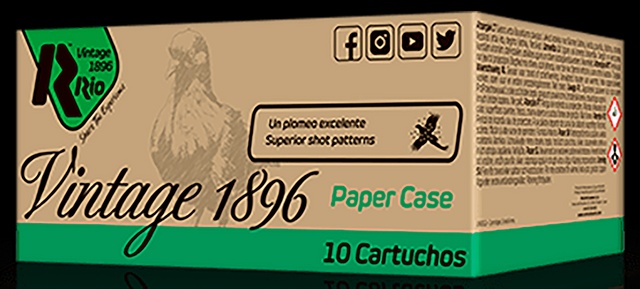 12 Gauge - RIO VINTAGE PAPERHULL 2 3/4IN 1 1/4OZ 1350FPS 8 SHOT - 10 ROUND BOX 