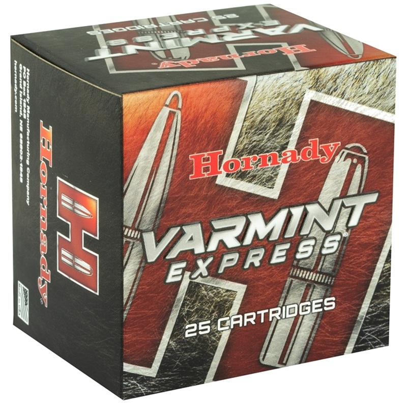 .22 Hornet - HORNADY VARMINT EXPRESS 35GR VMAX BRASS CASED - 25 ROUND BOX 