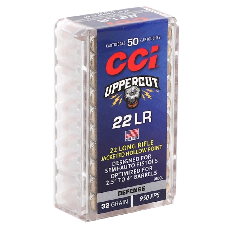 .22 LR - CCI UPPERCUT 32GR JHP - 50 ROUND BOX 