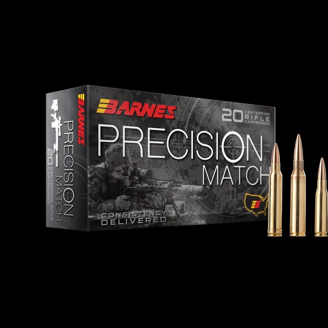 Barnes Bullets 30818 Precision Match  308Win 175gr Open Tip Match Boat Tail 20rds per box