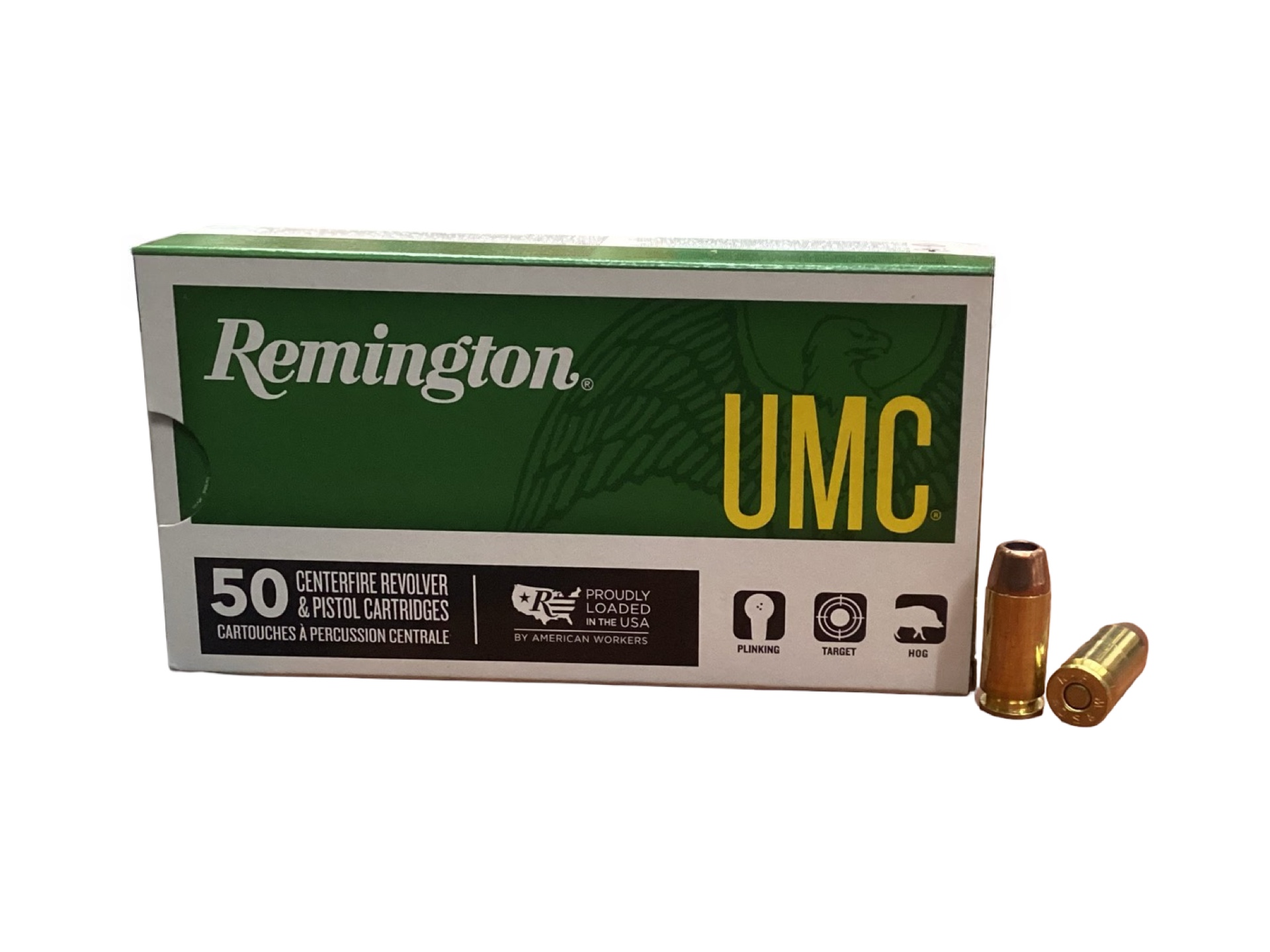 40 S&W - Remington UMC 180 Gr Jacketed Hollow Point (L40SW) 50 Round Box  thumbnail 2