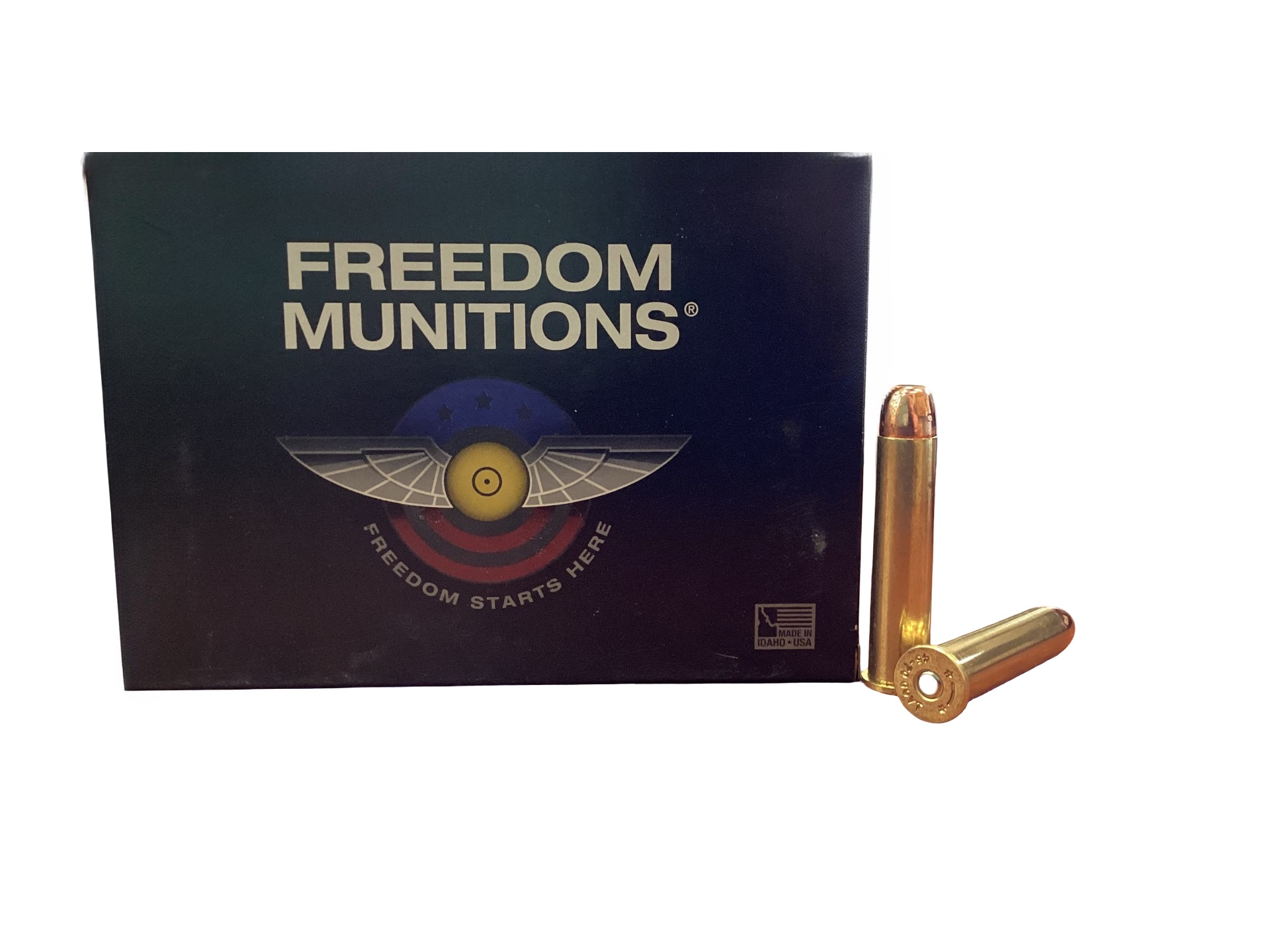 .45-70 Government - Freedom Munitions 300 Grain Round Nose Flat Point (FM4570RF300N20) - 100 Round Case  thumbnail 4