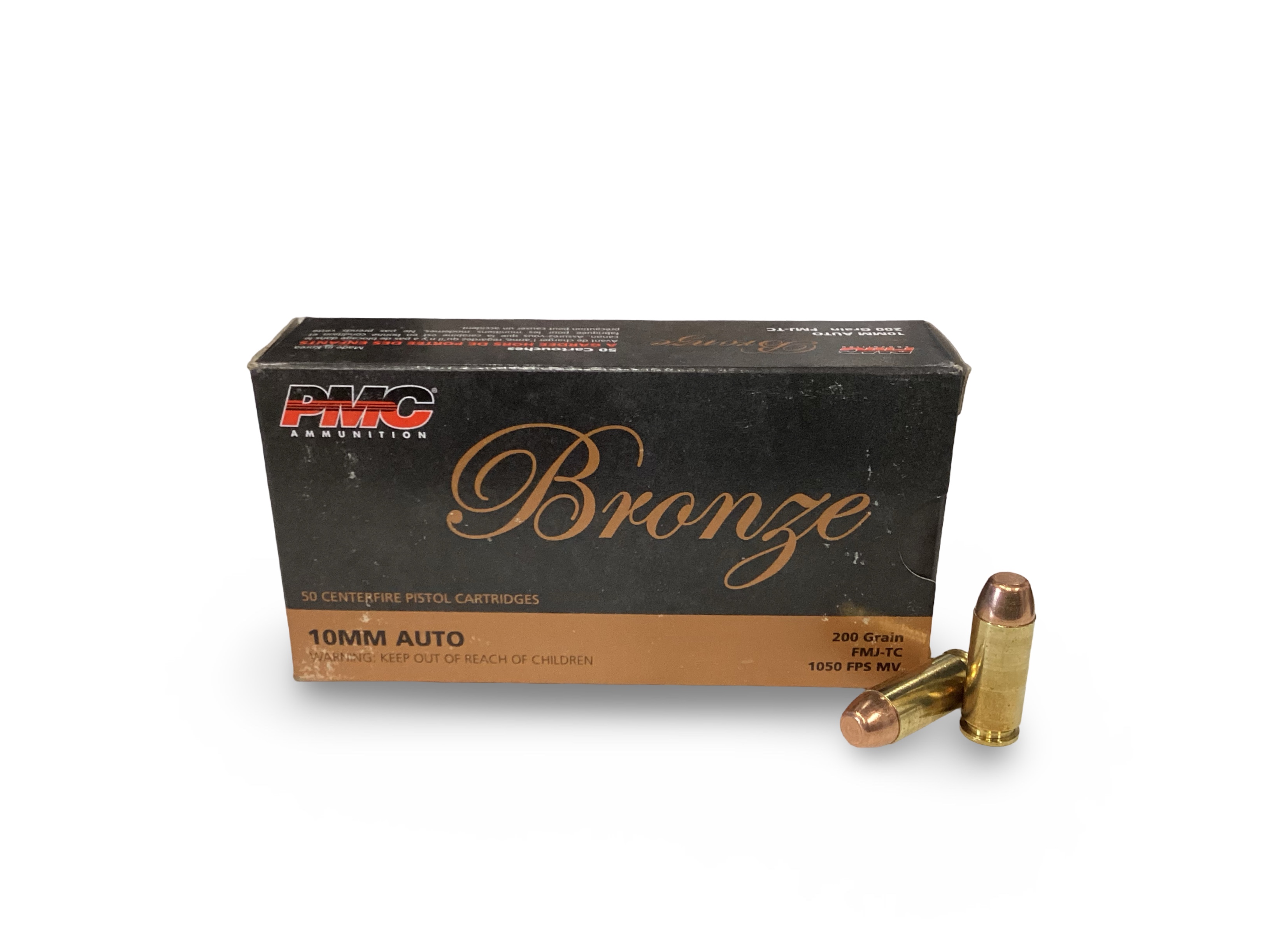 10 mm Auto - PMC Bronze 200 Grain FMJ-TC (10A) - 50 Round Box