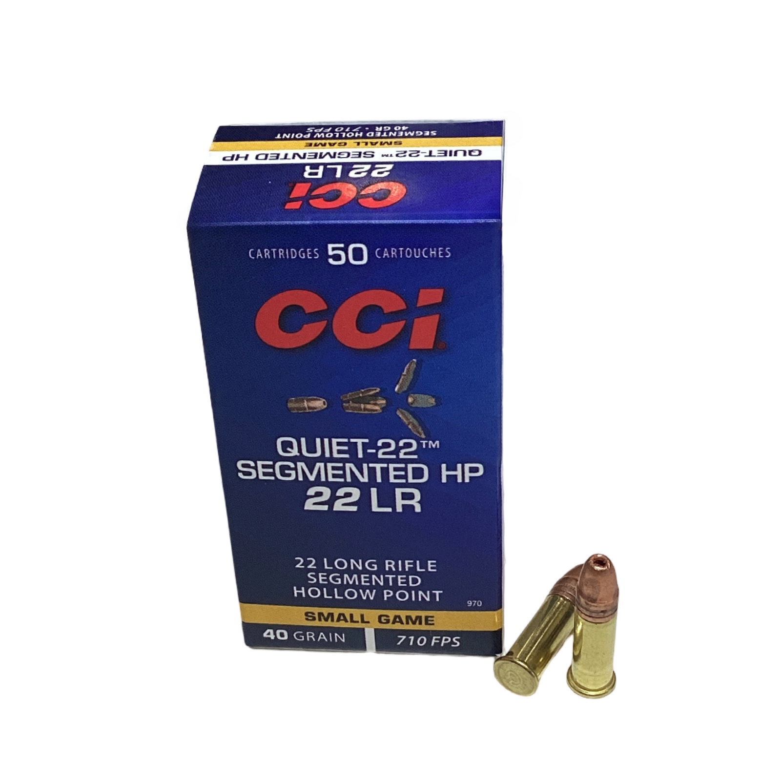 .22LR - CCI Segmented Hollow Point 40 Grain "Quiet" (970) - 500 Round Case thumbnail 3
