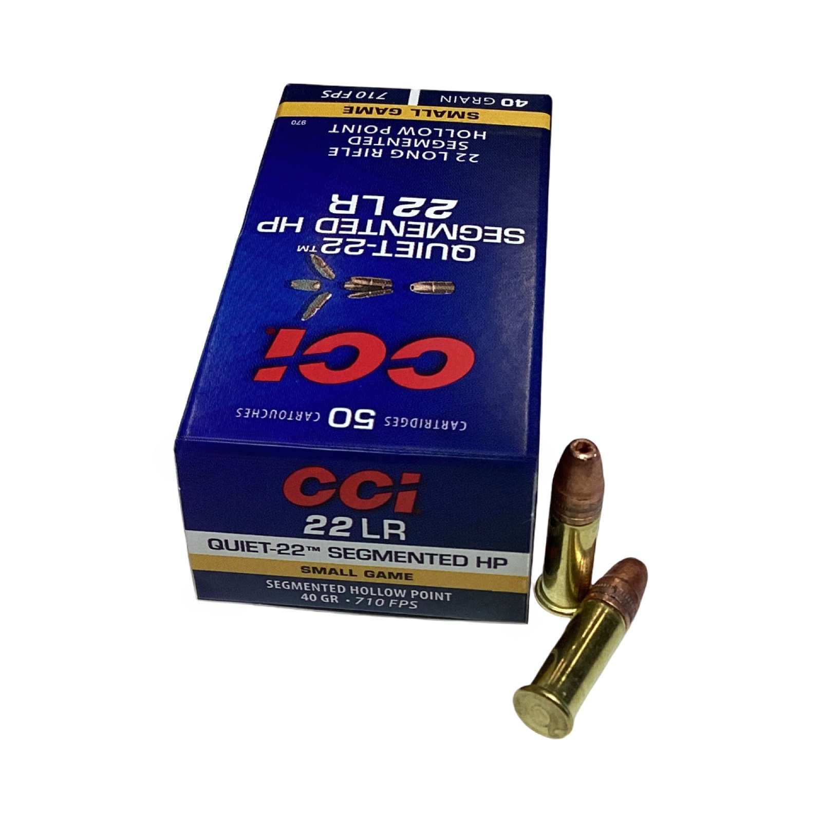 .22LR - CCI Segmented Hollow Point 40 Grain "Quiet" (970) - 500 Round Case thumbnail 4