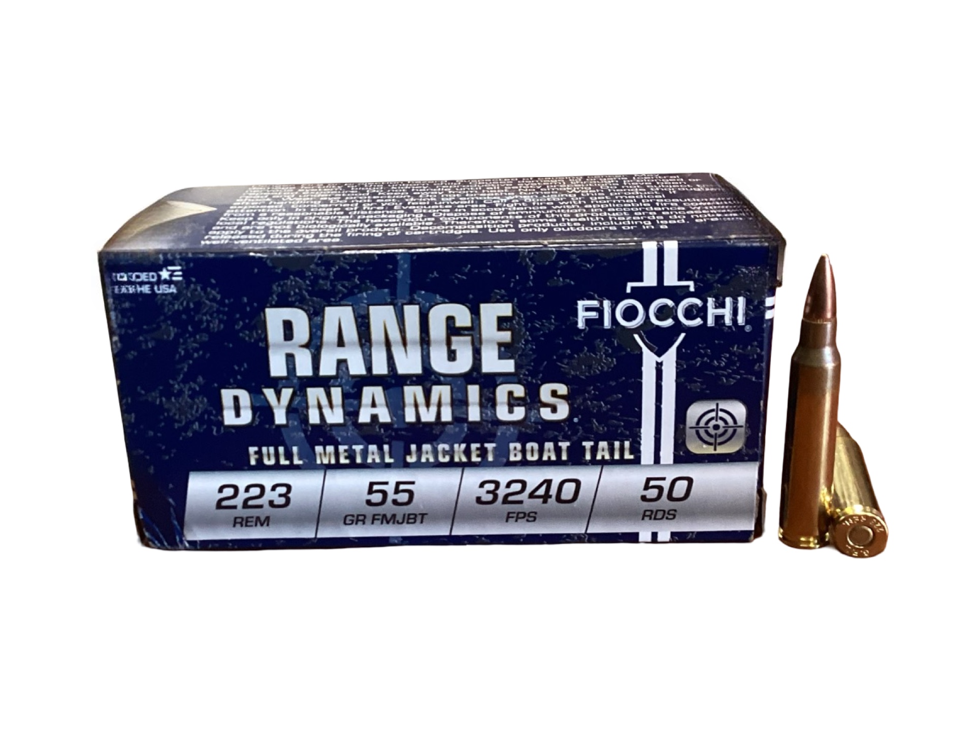 .223 Remington - Fiocchi 55 Grain Full Metal Jacket (223A) - 50 Round Box