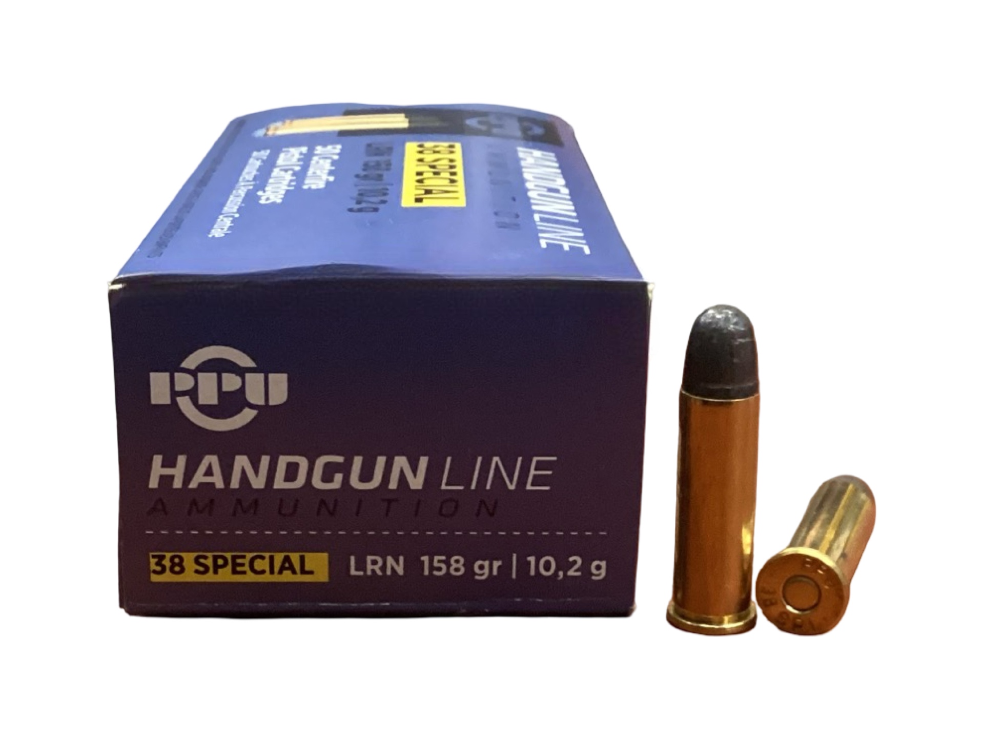 38 Special -  Prvi Partizan (PPU)  158 Gr Lead Round nose 50 Round Box 