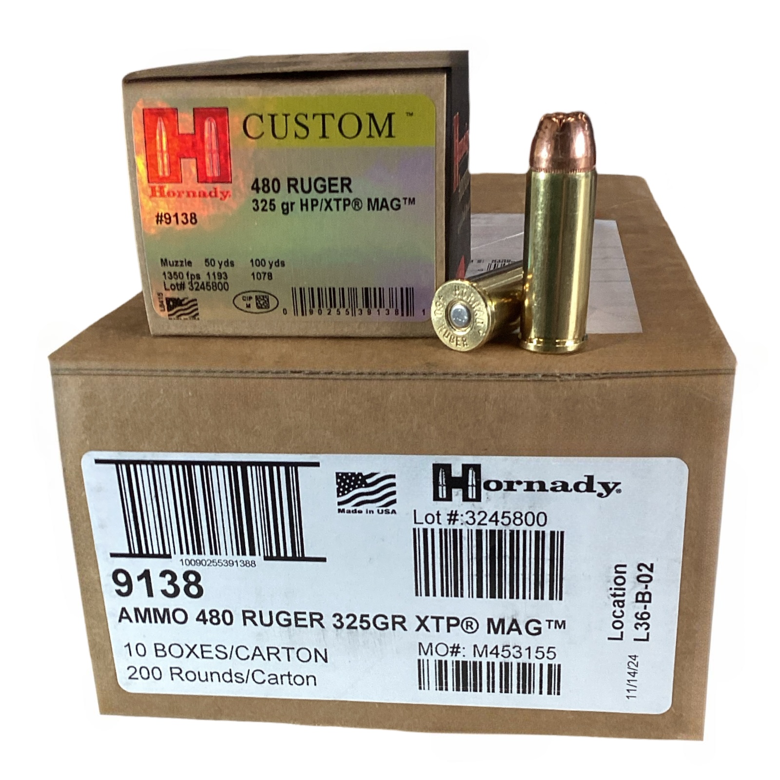.480 Ruger - Hornady 325 Grain Hollow Point XTP Mag -9138- 200 Rounds  thumbnail 2