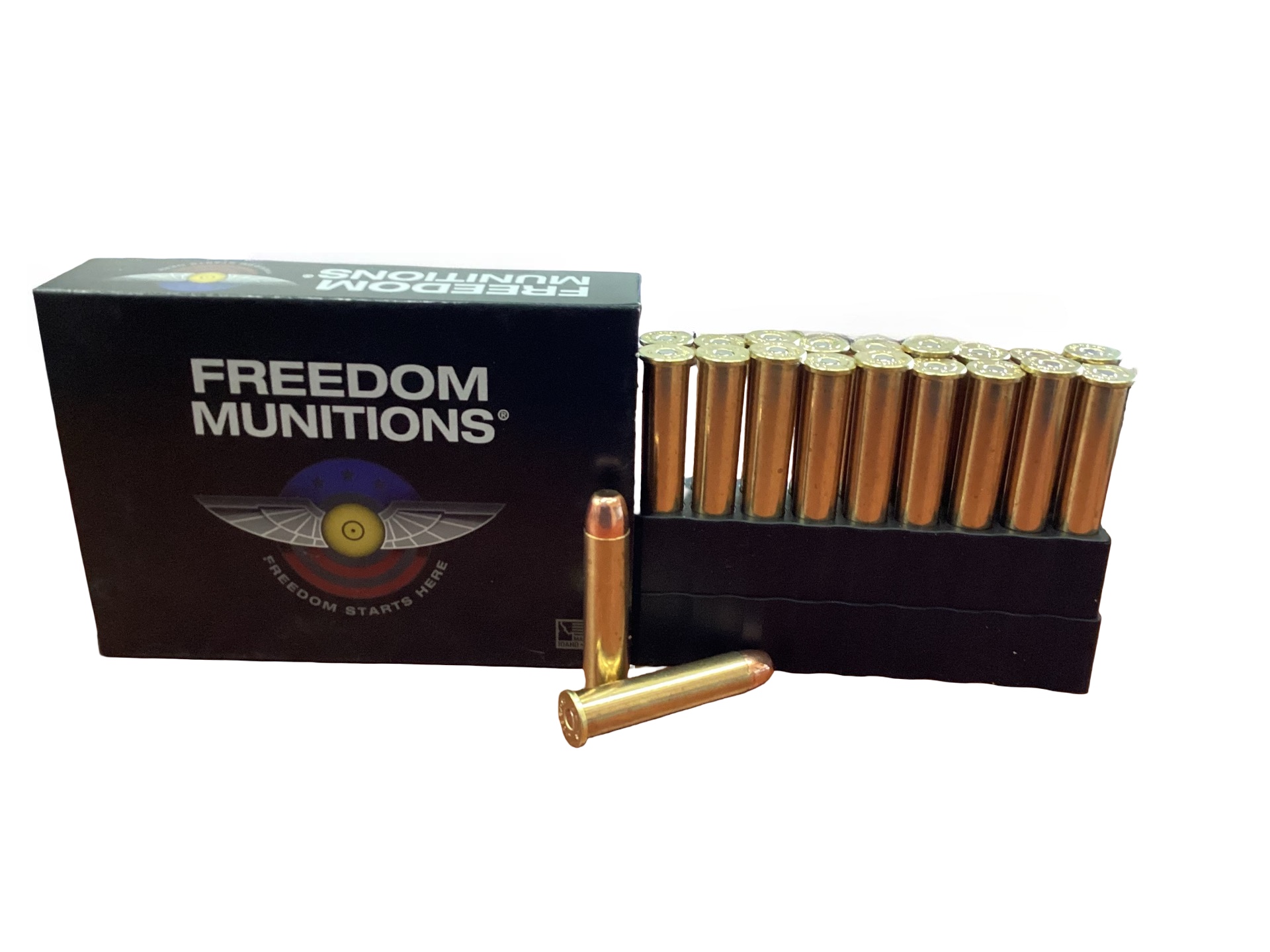 .45-70 Government - Freedom Munitions 300 Grain Round Nose Flat Point (FM4570RF300N20) - 100 Round Case  thumbnail 3