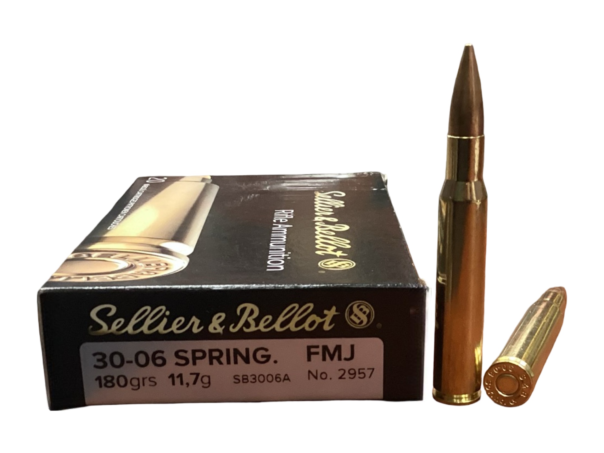 30-06 Springfield - Sellier & Bellot 180 Grain FMJ (SB3006A) - 20 Round Box 