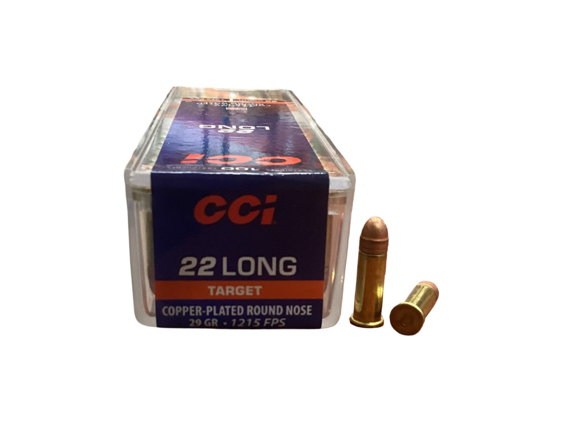 .22 Long - CCI 29 Grain Copper Plated Round Nose - (0029) - 100 Round Box
