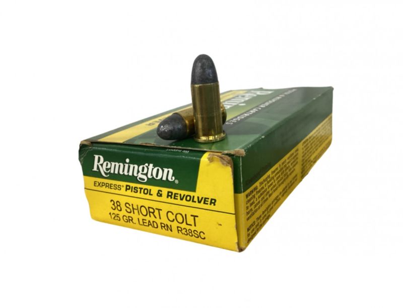 .38 Short Colt - Remington (High Velocity) 125 grain Lead (R38SC) - 49 rounds