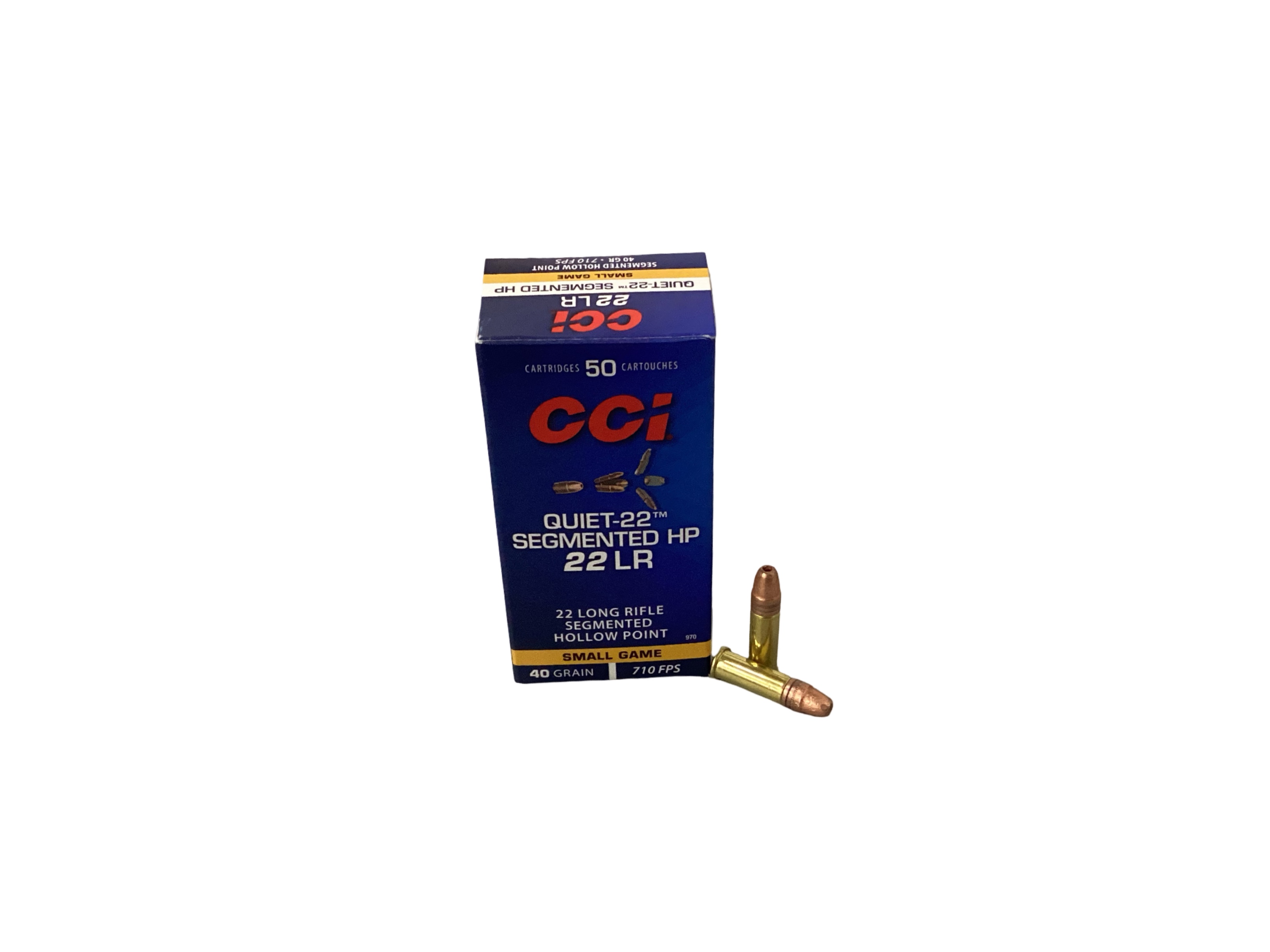 .22LR - CCI Segmented Hollow Point 40 Grain "Quiet" (970) - 50 Round Box