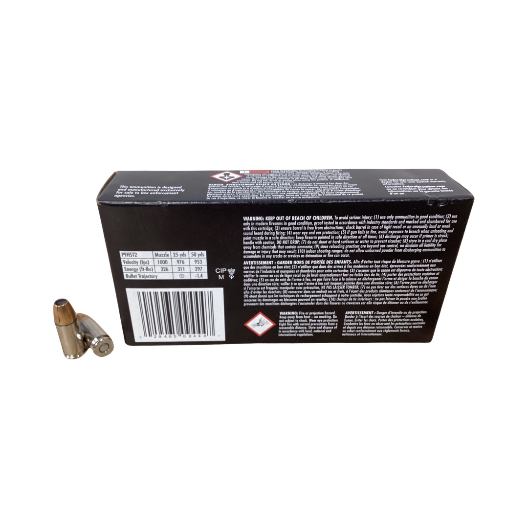 9MM - Federal HST 147 Grain Law Enforcement Hollow Point P9HST2- 50 Round Box thumbnail 3