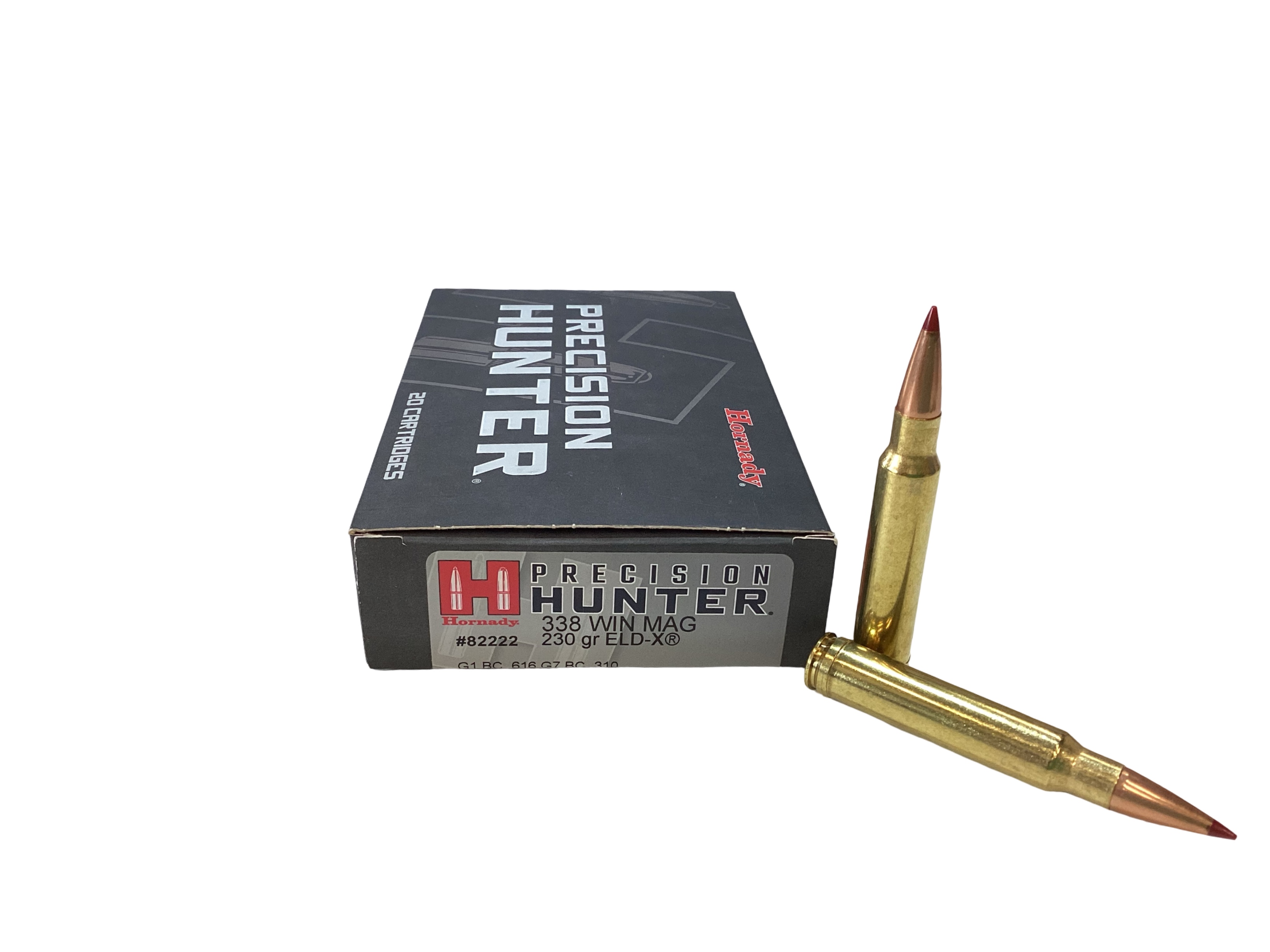.338 Winchester Magnum - Hornady Precision Hunter 230 Grain ELD-X (82222) - 20 Round Box