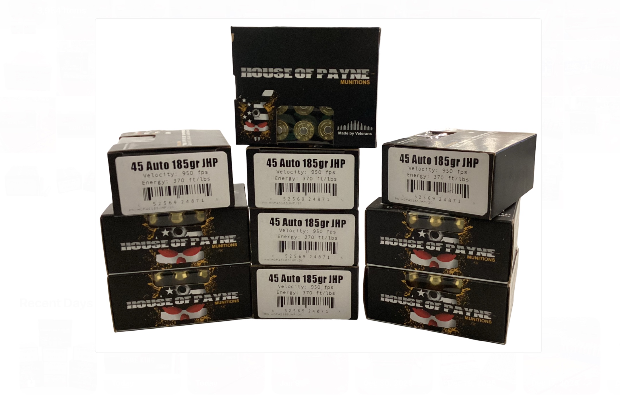 .45 ACP - House of Payne 185 Grain Jacketed Hollow Point - 100 Rounds