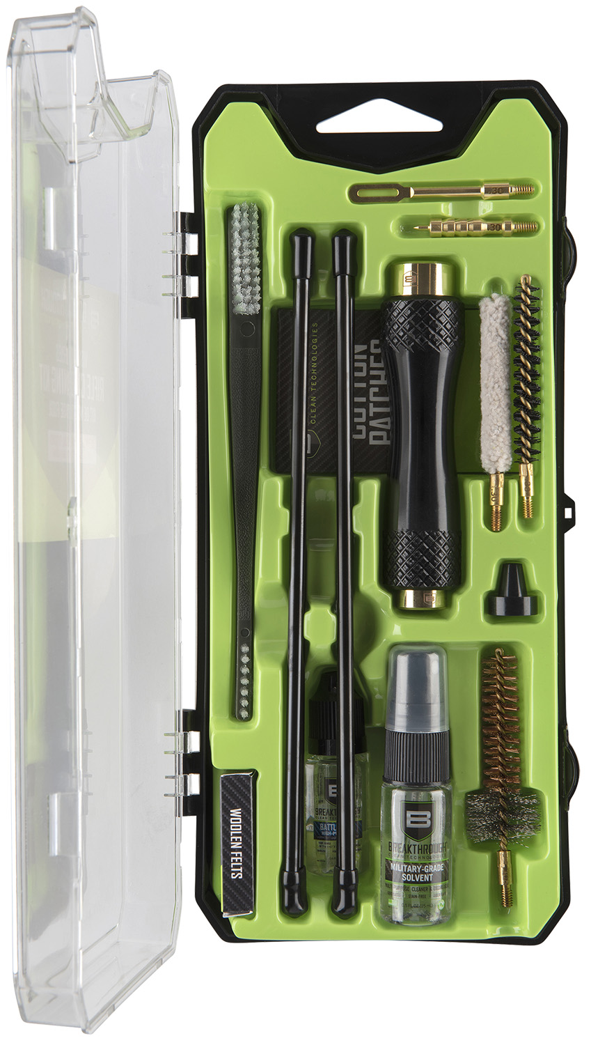 Breakthrough Clean BTCCCAR10 Vision Series Cleaning Kit 30 Cal &amp; AR-10/15 Pieces Multi-Color