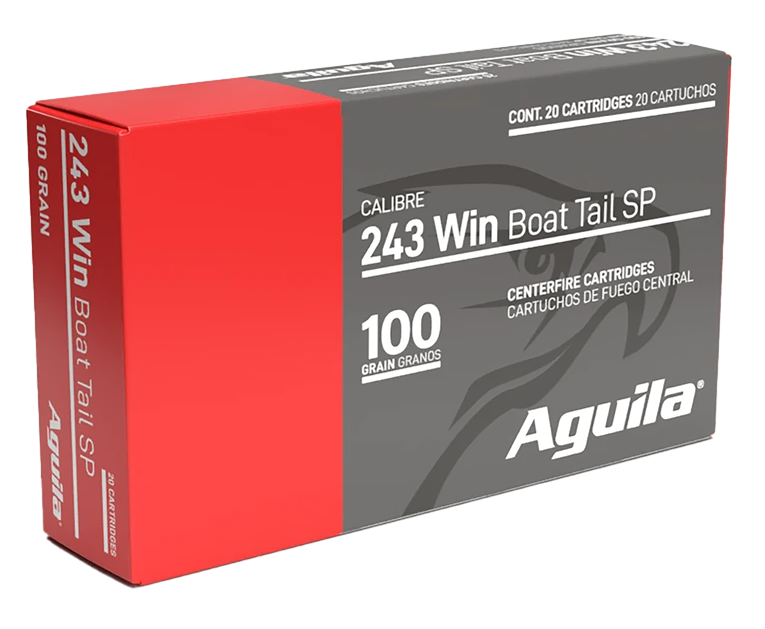 243 Winchester - Aguila 8047AG 100gr InterLock Boat Tail Soft Point 20 Per Box