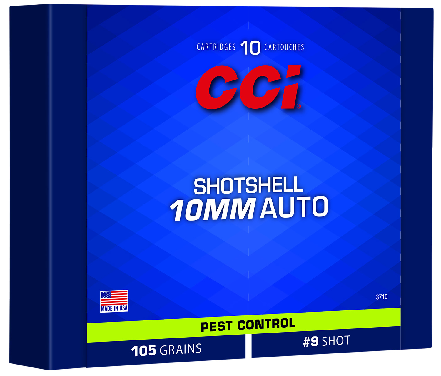 10mm Auto – CCI 105 Grain Pest Control  9 Shot (3710) – 10 Round Box