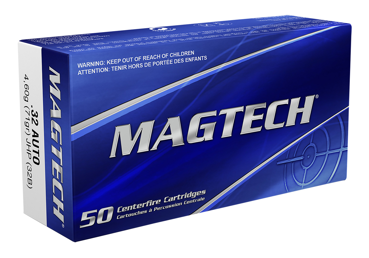 32ACP - Magtech 71gr Jacketed Hollow Point 50 round box