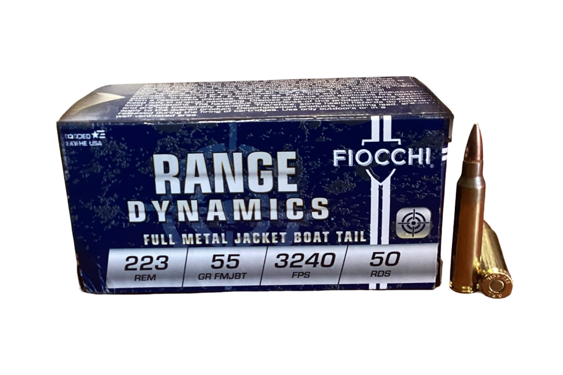 .223 Remington - Fiocchi 55 Grain Full Metal Jacket (223A) - 50 Round Box